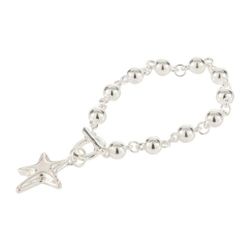 Eternal Silver Star T-Bar Bracelet