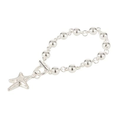 Eternal Silver Star T-Bar-Armband