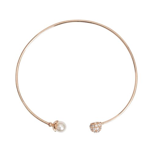 Audrey Faux Pearls & Crystal Open Bracelet DB1533K