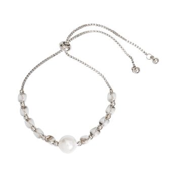 Audrey Crème Bracelet Réglable Fausses Perles Cordon DB1539S