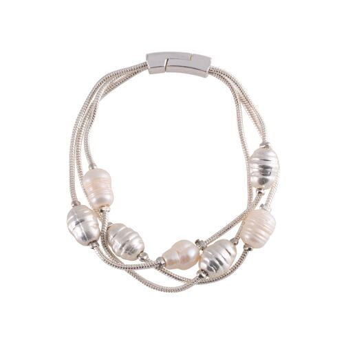 Audrey Silver & Cream Fresh Water Pearls Multi DB1567S