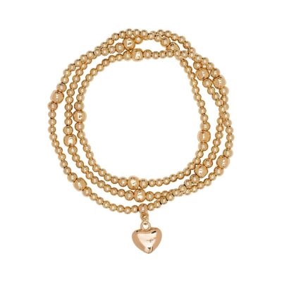 Bracciale multifilare cuore eterno DB1606K