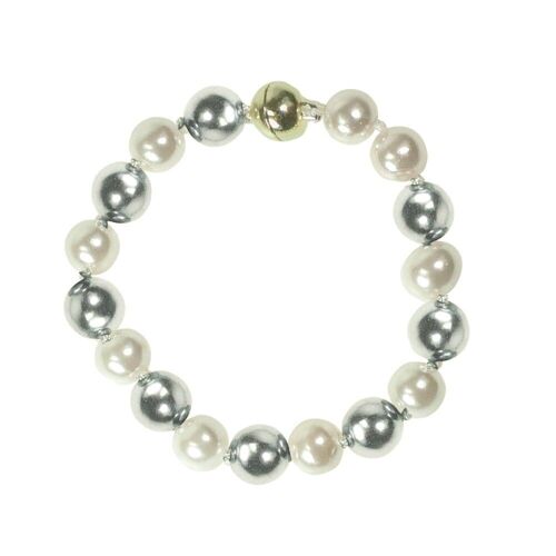 Audrey Mother Of Pearl Beaded Magnetic Bracelet DB1651C