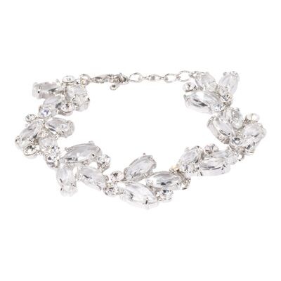 Elizabeth Crystal Abstract Statement Fermoir Bracelet DB1675