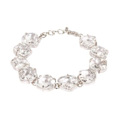 Elizabeth Crystal Abstract Statement Clasp Bracelet DB1676