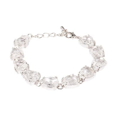 Elizabeth Crystal Abstract Statement Clasp Bracciale DB1677