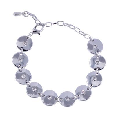 Bracelet à fermoir contemporain géométrique en cristal Geo DB1734