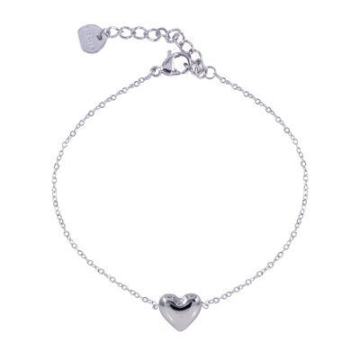 Keira Stainless Steel & Gold Plated Heart Delicate Clasp