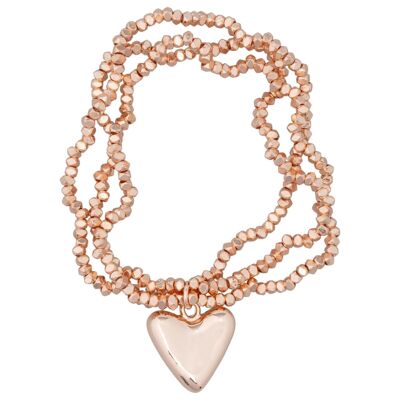 Sweetheart Bracciale cuore multi-fila DB1830A