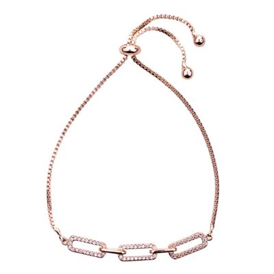 Keira Cubic Zirconia Sparkling Drawstring Bracelet DB1879C