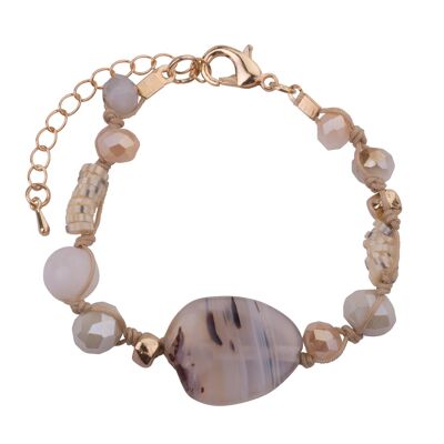 Venus Semi-Precious Crystal Stones Rope Bracelet DB1895D