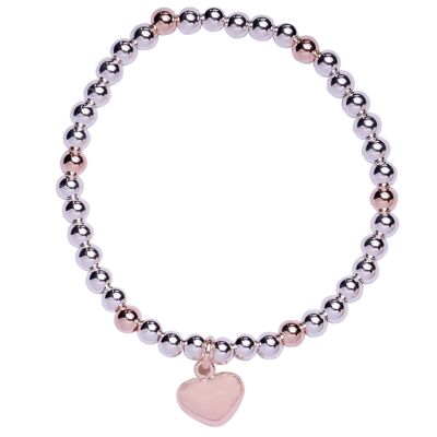 Bracelet pendentif cœur Emily - Or