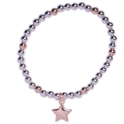 Emily Contemporary Star Pendant Elasticated Bracelet DB1916A