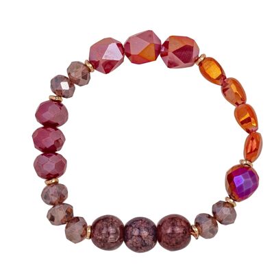 Venus Gold Semi-Precious Stone & Natural Crystal Bracelet DB1925B