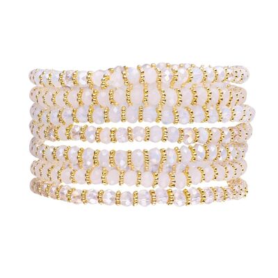 Venus Gold Crystal Natural Multi-Row Bracelet DB1927E