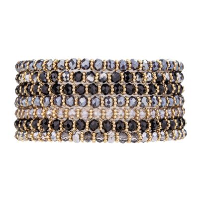 Bracelet multi-rangs naturel Venus Gold Crystal DB1927H