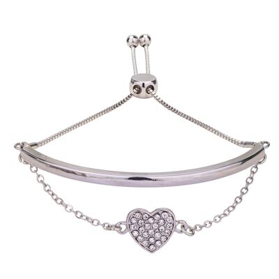 Keira Crystal Heart Bracciale con coulisse DB1956S