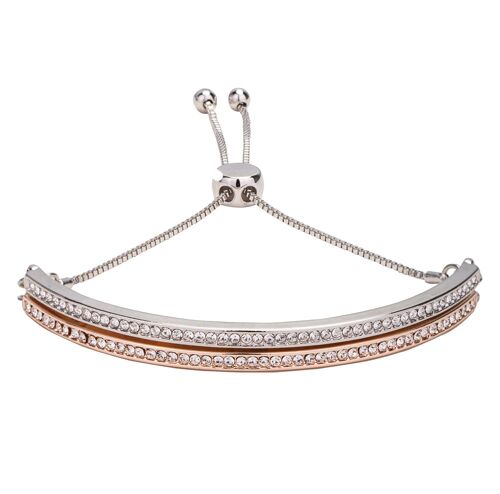 Keira Multi-Row Crystal Drawstring Bracelet DB1957S