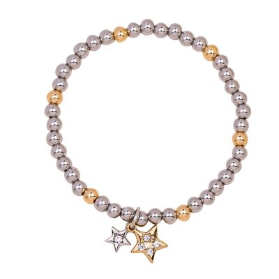 Emily Crystal Star Elasticated Bracelet DB1959C