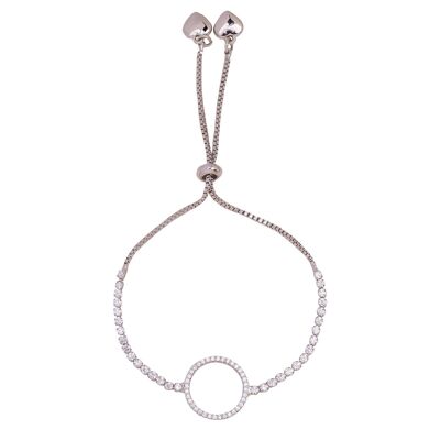 Keira Crystal Heart Drawstring Armband DB1971K