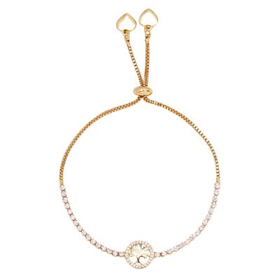 Keira Crystal Tree Of Life Cuore Bracciale con coulisse DB1974K