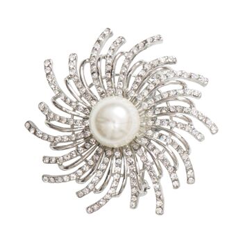 Broche Audrey Cristal & Fausses Perles DC0004A