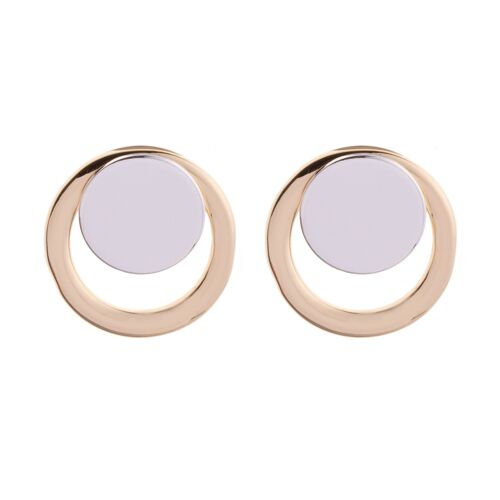 Geo Circles Design Stud Earrings DE0789A