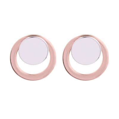 Geo Circles Design Stud Earrings DE0789K