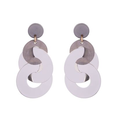 Naomi Boucles d'Oreilles Contemporaines Géométriques DE0792A