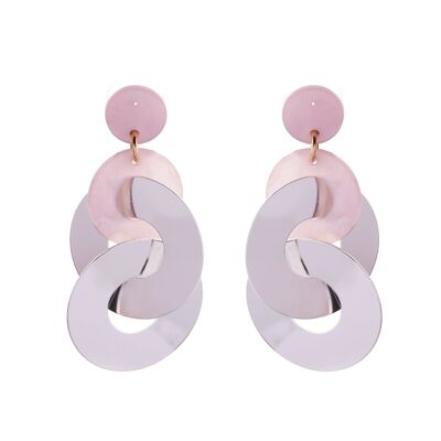 Boucles d'Oreilles Clous Géométriques Contemporaines Naomi DE0792S