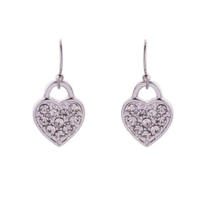 Sweetheart Crystal Classic Heart Hook Earrings DE0808K