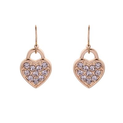 Sweetheart Crystal Classic Heart Hook Earrings DE0808S