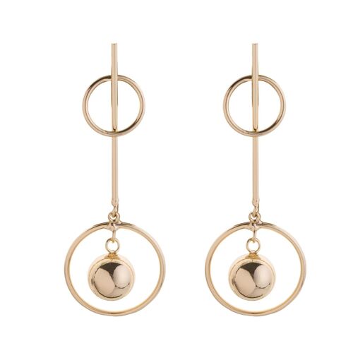 Geo Geometric Contemporary Hook Earrings DE0835K