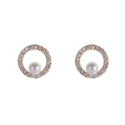 Boucles d'Oreilles Keira Cristaux Clairs DE0851B