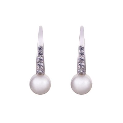 Audrey Crystal & Faux Pearls Contemporary DE0864A