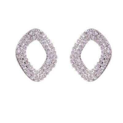 Kylie Gold Plated & Crystal Stud Earrings DE0868B