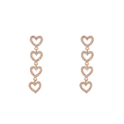 Keira Gold Plated & Crystal Post Earrings DE0883A
