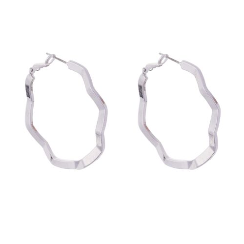 Eternal Hoop Abstract Lever Back Earrings DE0908K