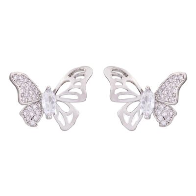 Cora Gold & Crystal Butterfly Stud Earrings DE0956S