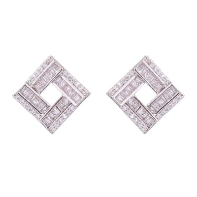 Geo Crystal Geometric Stud Earrings DE0958S