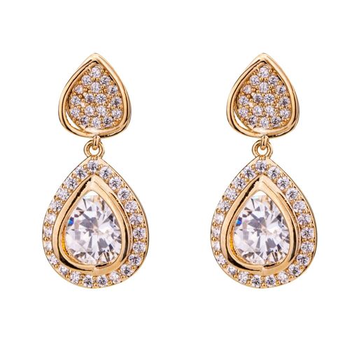 Diana Crystal Drop Post Earrings DE0960K
