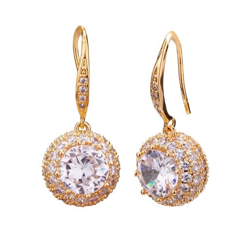 Diana Crystal Geometric Hook Earrings DE0961K