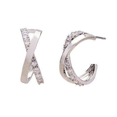 Pendientes de aro Kylie Cubic Zirconia DE0964S