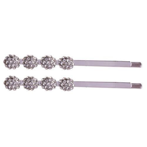 Kylie Silver Clear Crystal Contemporary Set Slide