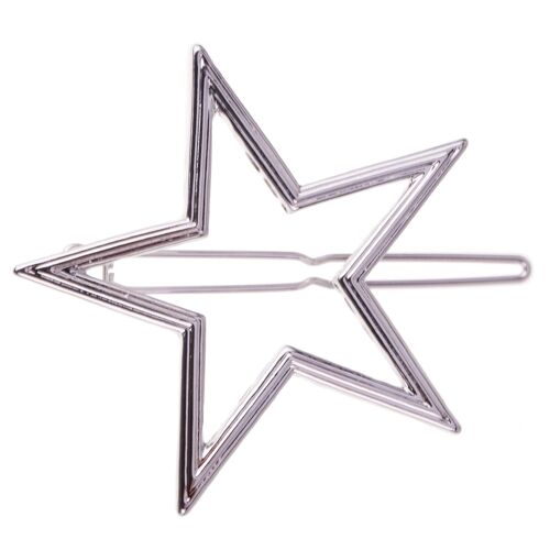 Eternal Silver Contemporary Star Clip Hair Accessories