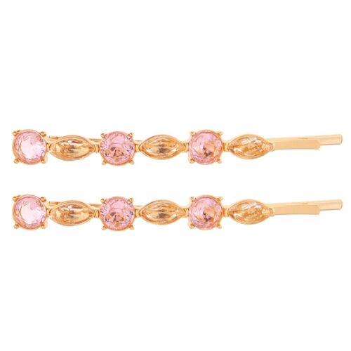 Ariana Gold Crystal Contemporary Set Slide Hair Accessories
