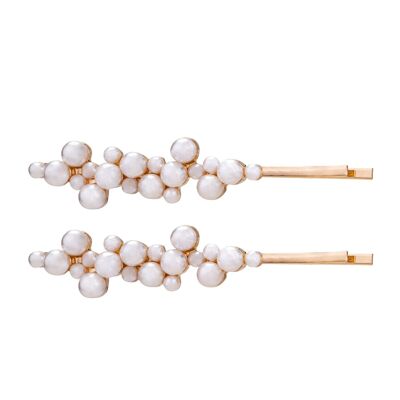 Audrey Faux Pearls Slide Set de accesorios para el cabello DH0032K