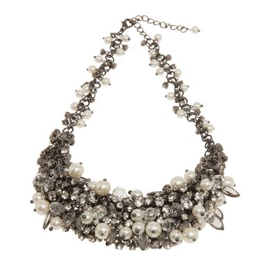 Audrey Faux Pearls Statement Necklace DN0975S