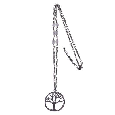 Collana lunga albero della vita in cristallo eterno DN1266A