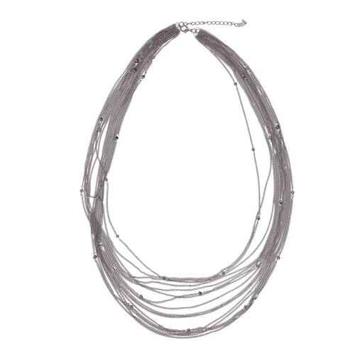 Donna Multi-Row Necklace - Silver